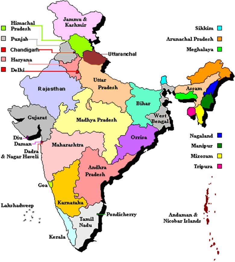 Seven Union Territories of India SAGMart