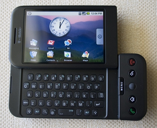 Android 1.0 in HTC T Mobile G1