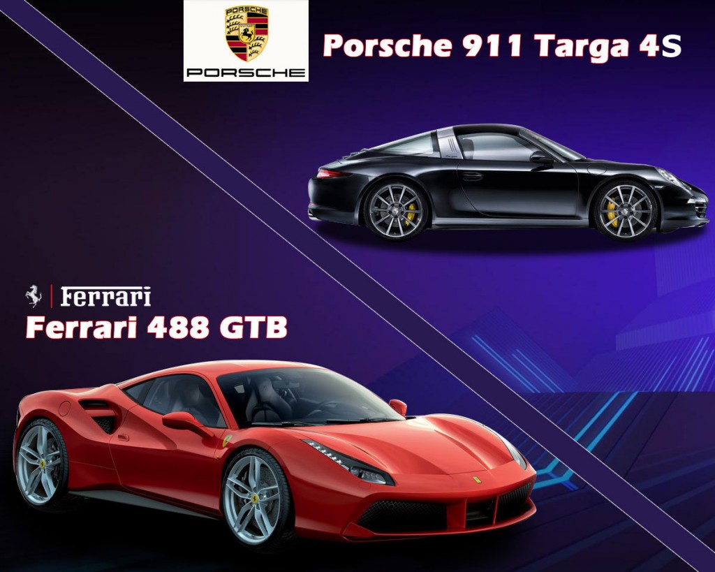 Porsche 911 Targa 4S vs Ferrari 488 GTB