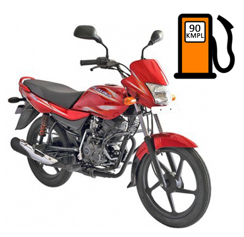 bajaj platina 100cc average mileage