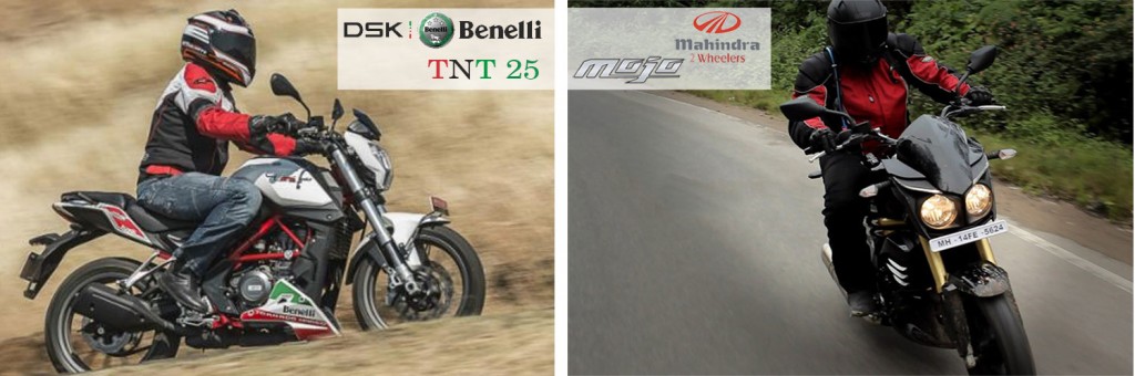 benelli tnt 25 vs mojo riding and handling