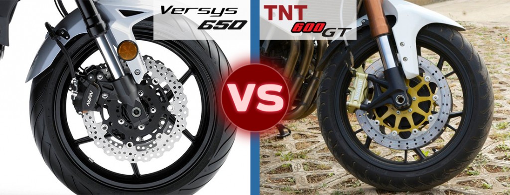 Kawasaki versys 650 vs tnt 600 gt safety features