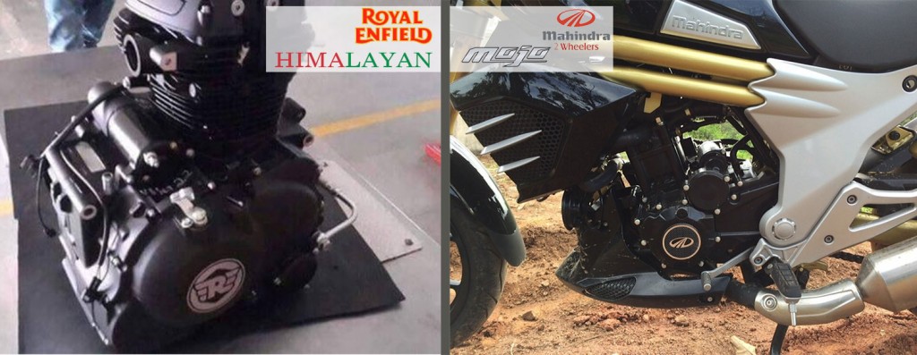 himalayan and mahindra mojo power, engine and performance