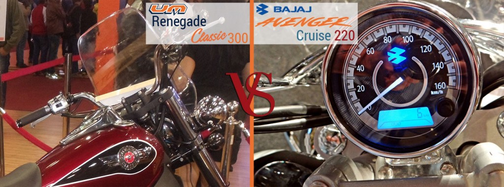 UM Renegade Classic 300 VS Royal Enfield Classic 350 instrument cluster 