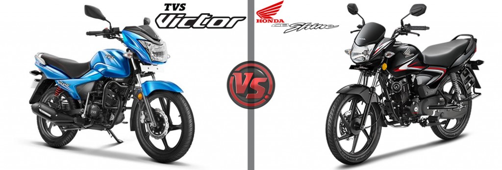 All New TVS Victor VS Honda CB Shine