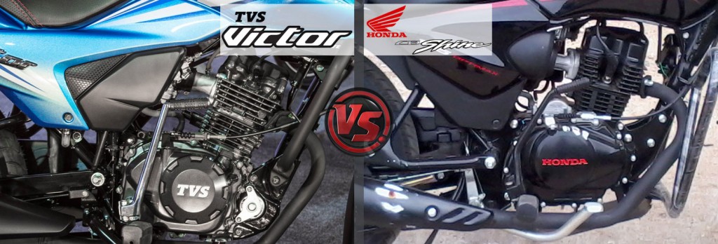 Engine and Power: All New TVS Victor VS Honda CB Shine 