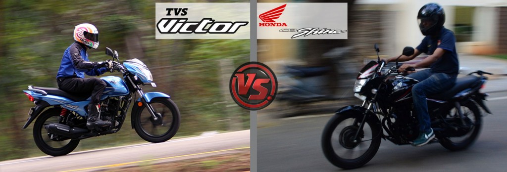 Riding And Handling: All New TVS Victor VS Honda CB Shine