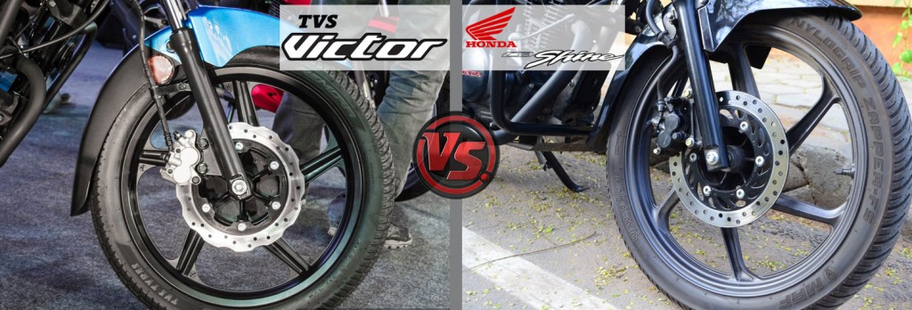 Safety Features: All New TVS Victor VS Honda CB Shine 