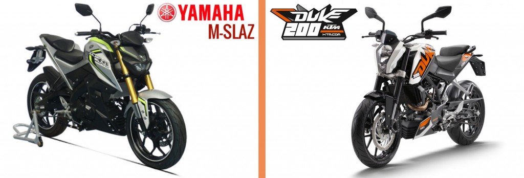 Yamaha M-Slaz VS KTM Duke 200