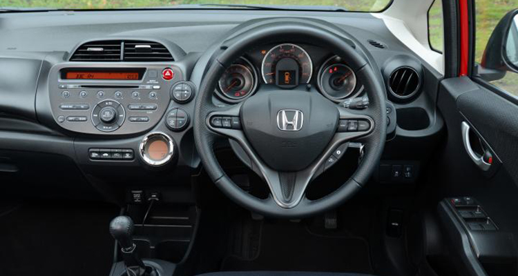 Interior of the Honda Jazz hatchback