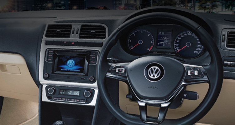 Volkswagen Polo Inside the Cabin with Dual Toned Dash