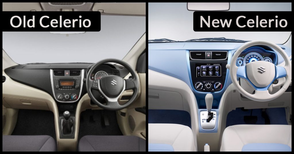 New 2018 Celerio Interior vs Old Celerio Interior