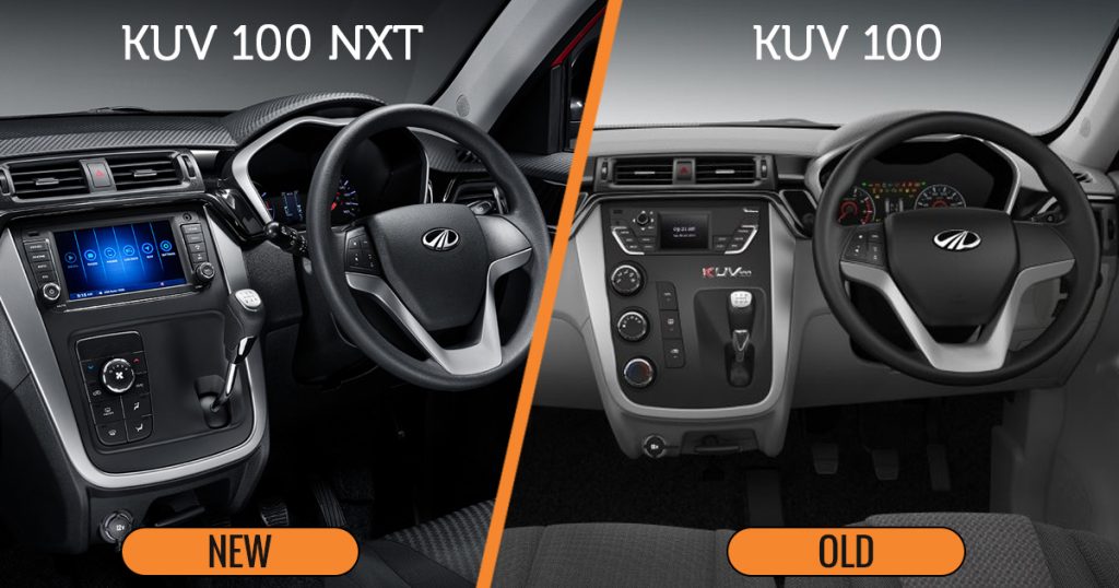 New KUV 100 Interior Design vs Old KUV 100 Interior Design