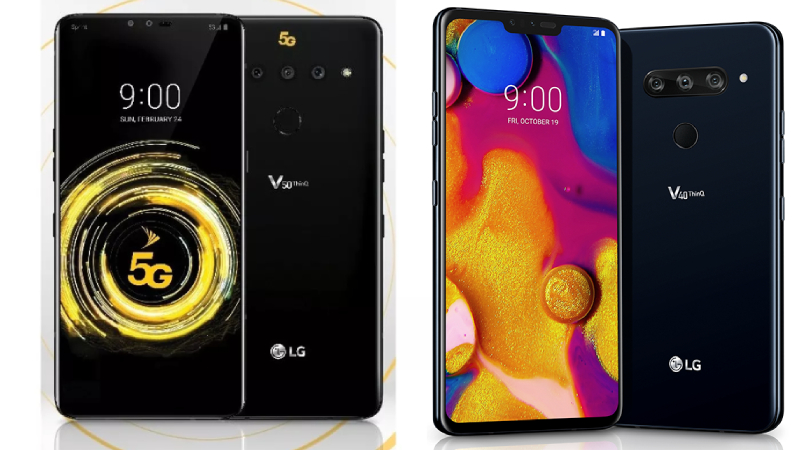 LG V50 ThinQ 5G and V40