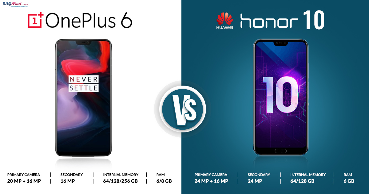 Honor 10 VS OnePlus 6