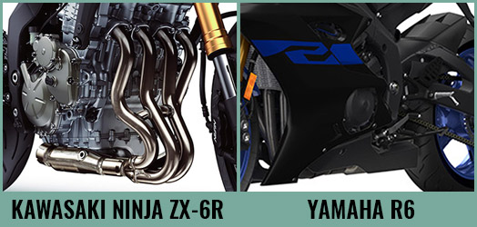 Kawasaki Ninja ZX-6R VS Yamaha R6 Engine